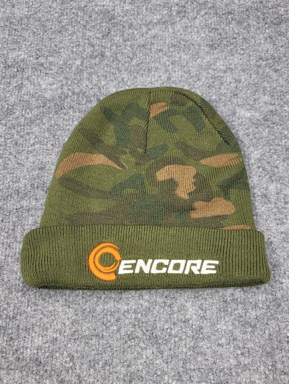 Cameo Encore Embroidered Camouflage Beanie Winter Hat